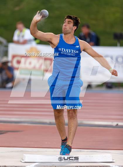 Thumbnail 1 in CIF State Track and Field Championships (Boys Shot Put Prelims) photogallery.