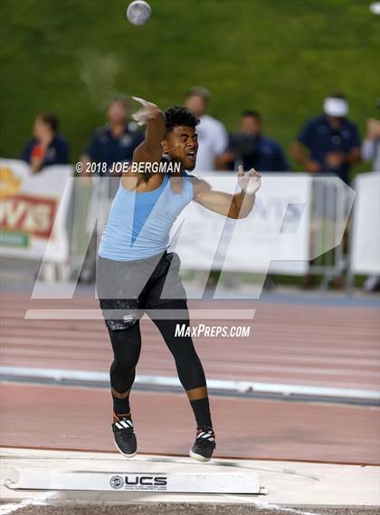 Thumbnail 3 in CIF State Track and Field Championships (Boys Shot Put Prelims) photogallery.
