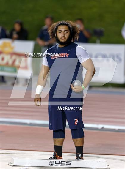 Thumbnail 2 in CIF State Track and Field Championships (Boys Shot Put Prelims) photogallery.