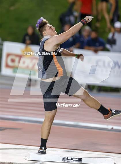 Thumbnail 1 in CIF State Track and Field Championships (Boys Shot Put Prelims) photogallery.