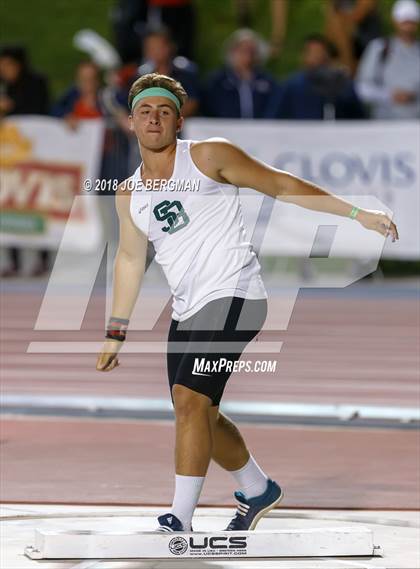Thumbnail 1 in CIF State Track and Field Championships (Boys Shot Put Prelims) photogallery.