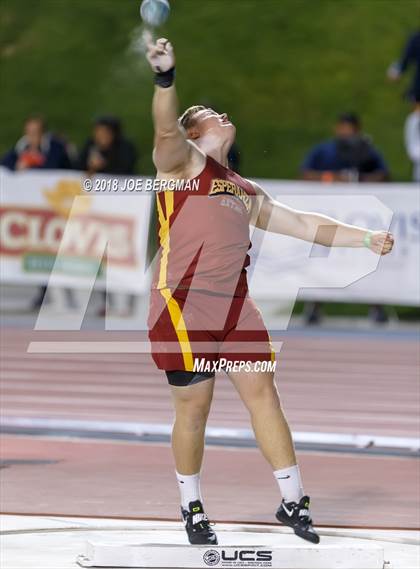 Thumbnail 3 in CIF State Track and Field Championships (Boys Shot Put Prelims) photogallery.
