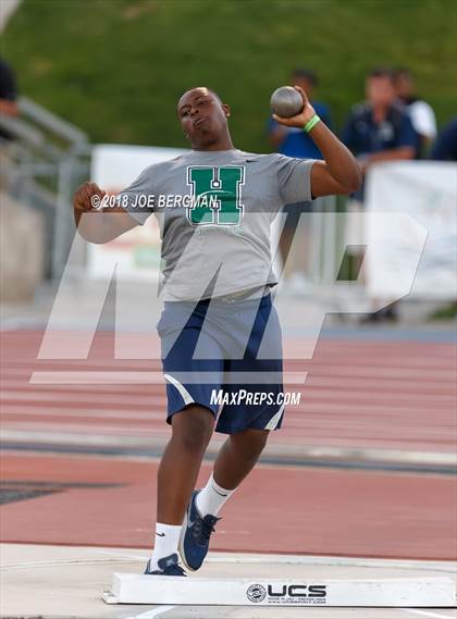 Thumbnail 1 in CIF State Track and Field Championships (Boys Shot Put Prelims) photogallery.