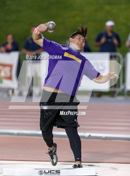 Thumbnail 3 in CIF State Track and Field Championships (Boys Shot Put Prelims) photogallery.