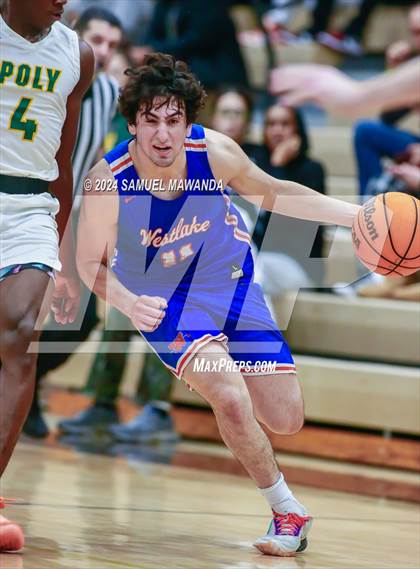 Thumbnail 3 in Westlake vs Long Beach Poly (St. Francis Holiday Hoopfest Tournament Final) photogallery.