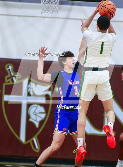 Thumbnail 1 in Westlake vs Long Beach Poly (St. Francis Holiday Hoopfest Tournament Final) photogallery.