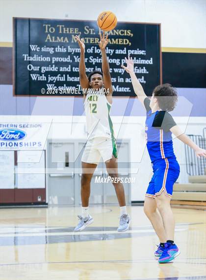 Thumbnail 2 in Westlake vs Long Beach Poly (St. Francis Holiday Hoopfest Tournament Final) photogallery.