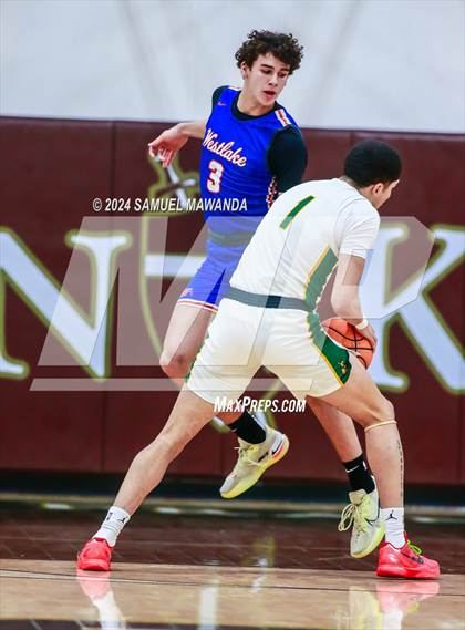 Thumbnail 3 in Westlake vs Long Beach Poly (St. Francis Holiday Hoopfest Tournament Final) photogallery.