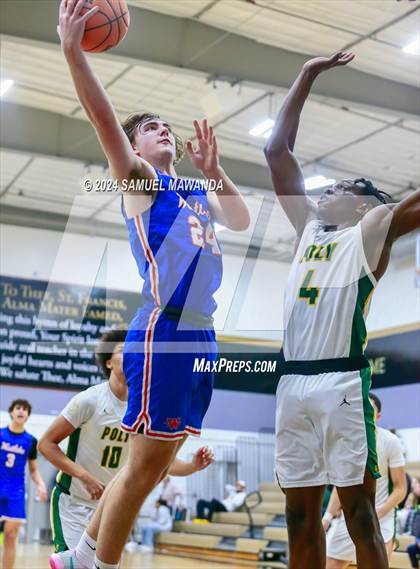 Thumbnail 2 in Westlake vs Long Beach Poly (St. Francis Holiday Hoopfest Tournament Final) photogallery.