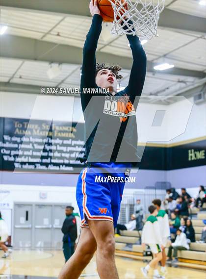 Thumbnail 2 in Westlake vs Long Beach Poly (St. Francis Holiday Hoopfest Tournament Final) photogallery.
