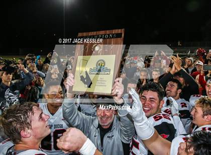 Thumbnail 1 in Golden Valley vs. Bishop Diego (CIFSS Div 6 Final) photogallery.