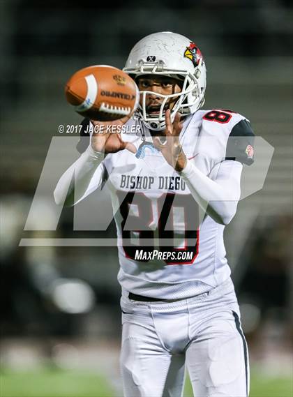 Thumbnail 1 in Golden Valley vs. Bishop Diego (CIFSS Div 6 Final) photogallery.