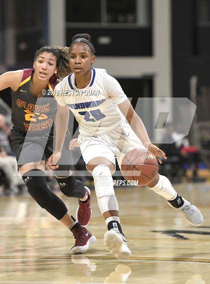 Thumbnail 1 in Clovis West vs Windward (CIF State Southern Regional Open Final) photogallery.