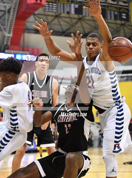 Thumbnail 1 in Centennial @ Roosevelt ( CIF DIV 1 Southern Regional Final) photogallery.