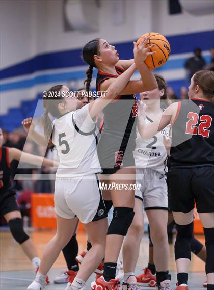 Thumbnail 3 in Santa Fe Christian vs. Escondido Charter (CIF SDS D4 Final) photogallery.