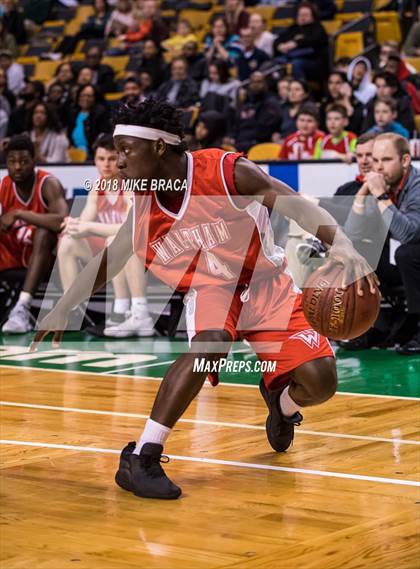 Thumbnail 2 in Waltham vs Newton South (TD Garden Good Sports Invitational) photogallery.
