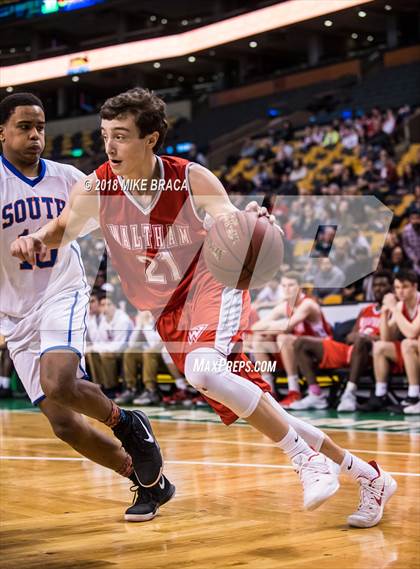 Thumbnail 1 in Waltham vs Newton South (TD Garden Good Sports Invitational) photogallery.