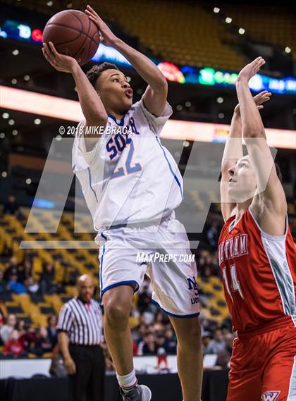 Thumbnail 1 in Waltham vs Newton South (TD Garden Good Sports Invitational) photogallery.