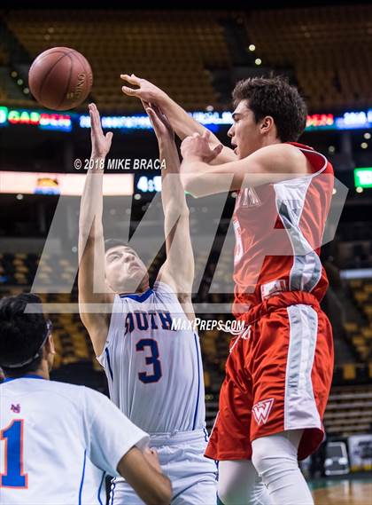 Thumbnail 1 in Waltham vs Newton South (TD Garden Good Sports Invitational) photogallery.