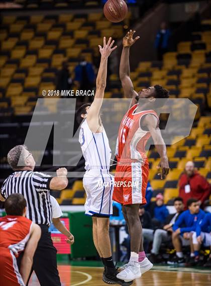 Thumbnail 1 in Waltham vs Newton South (TD Garden Good Sports Invitational) photogallery.