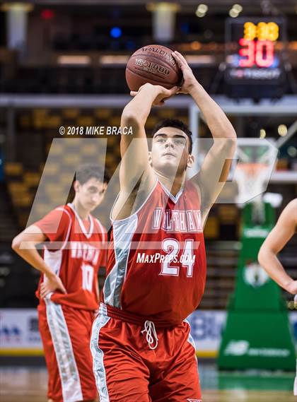 Thumbnail 3 in Waltham vs Newton South (TD Garden Good Sports Invitational) photogallery.