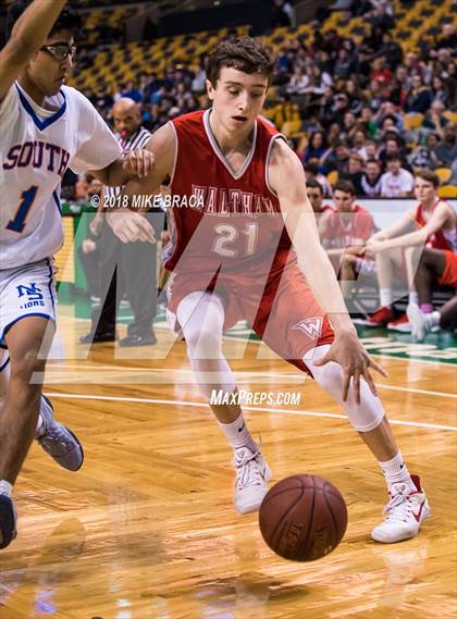 Thumbnail 3 in Waltham vs Newton South (TD Garden Good Sports Invitational) photogallery.