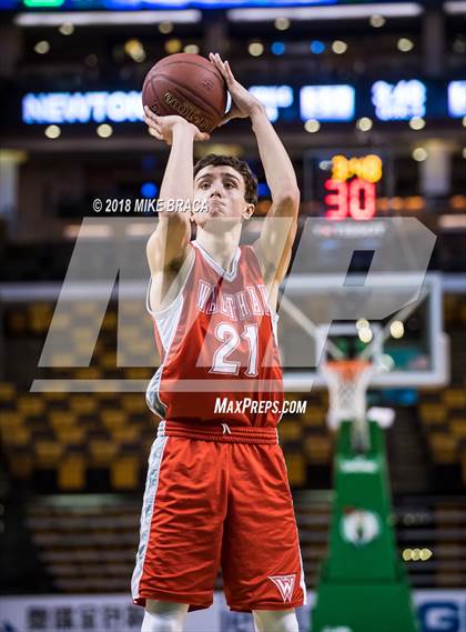 Thumbnail 3 in Waltham vs Newton South (TD Garden Good Sports Invitational) photogallery.