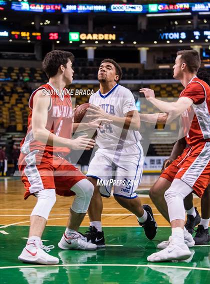 Thumbnail 3 in Waltham vs Newton South (TD Garden Good Sports Invitational) photogallery.