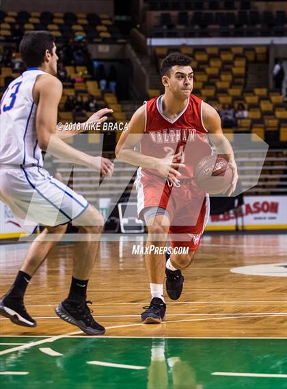 Thumbnail 3 in Waltham vs Newton South (TD Garden Good Sports Invitational) photogallery.