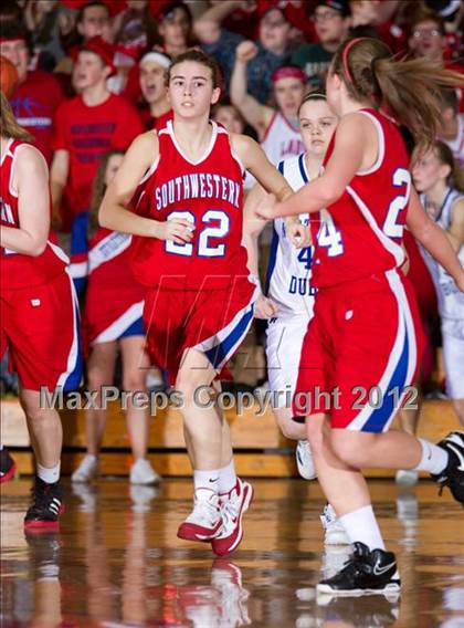 Thumbnail 2 in Southwestern vs. Northeast Dubois (1A Semi-State Championship) photogallery.