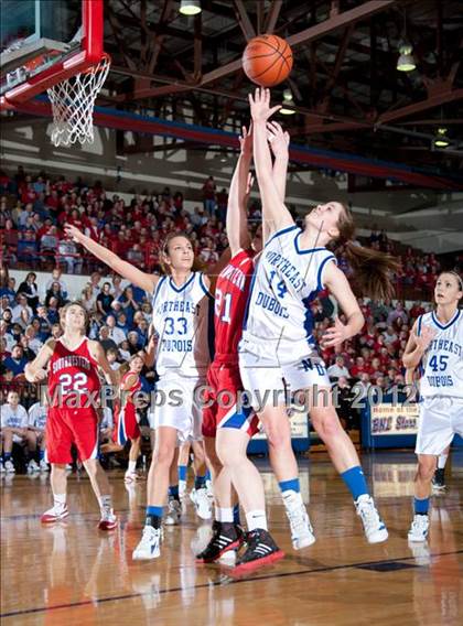 Thumbnail 3 in Southwestern vs. Northeast Dubois (1A Semi-State Championship) photogallery.