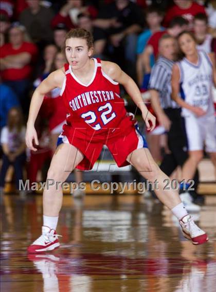 Thumbnail 1 in Southwestern vs. Northeast Dubois (1A Semi-State Championship) photogallery.