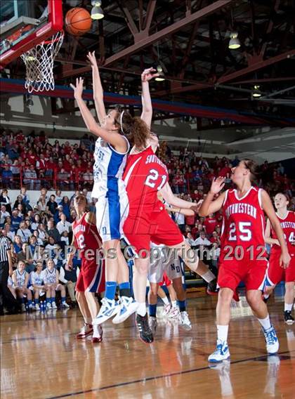 Thumbnail 1 in Southwestern vs. Northeast Dubois (1A Semi-State Championship) photogallery.