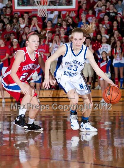 Thumbnail 3 in Southwestern vs. Northeast Dubois (1A Semi-State Championship) photogallery.