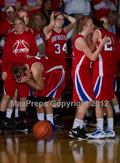 Thumbnail 3 in Southwestern vs. Northeast Dubois (1A Semi-State Championship) photogallery.