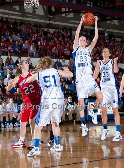 Thumbnail 2 in Southwestern vs. Northeast Dubois (1A Semi-State Championship) photogallery.