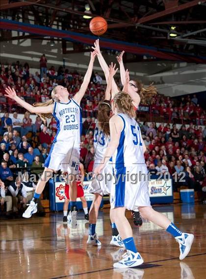 Thumbnail 1 in Southwestern vs. Northeast Dubois (1A Semi-State Championship) photogallery.