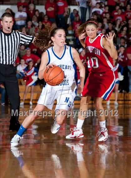 Thumbnail 2 in Southwestern vs. Northeast Dubois (1A Semi-State Championship) photogallery.