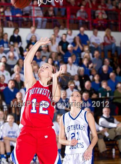 Thumbnail 1 in Southwestern vs. Northeast Dubois (1A Semi-State Championship) photogallery.