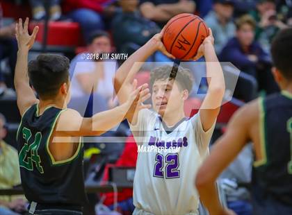 Thumbnail 3 in Hope Christian vs. Manzano (Albuquerque Academy Joe Armijo Basketball Classic) photogallery.