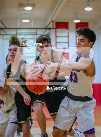 Thumbnail 2 in Hope Christian vs. Manzano (Albuquerque Academy Joe Armijo Basketball Classic) photogallery.