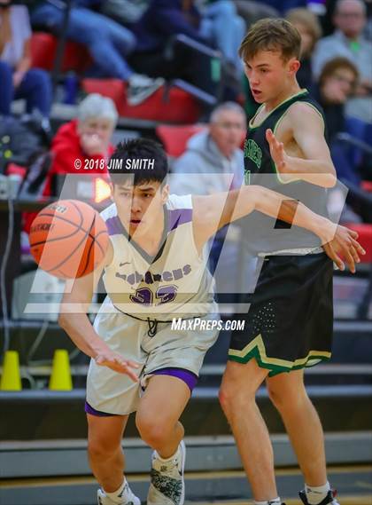 Thumbnail 2 in Hope Christian vs. Manzano (Albuquerque Academy Joe Armijo Basketball Classic) photogallery.