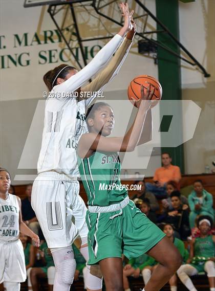 Thumbnail 1 in St. Mary's vs. Ribet Academy (St. Mary's Stockton MLK Showcase) photogallery.