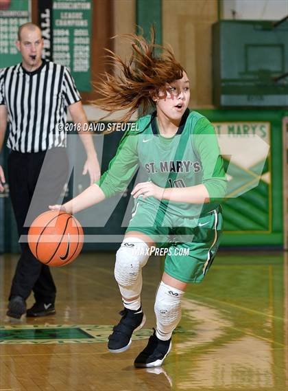 Thumbnail 2 in St. Mary's vs. Ribet Academy (St. Mary's Stockton MLK Showcase) photogallery.