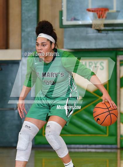 Thumbnail 1 in St. Mary's vs. Ribet Academy (St. Mary's Stockton MLK Showcase) photogallery.