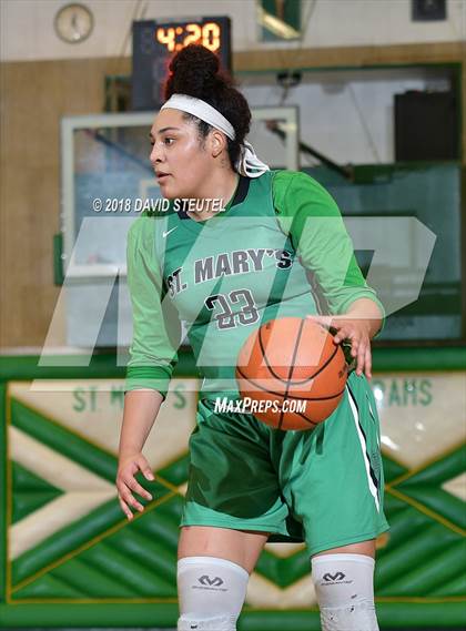 Thumbnail 1 in St. Mary's vs. Ribet Academy (St. Mary's Stockton MLK Showcase) photogallery.