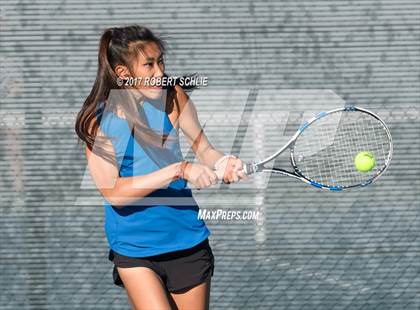 Thumbnail 2 in Dougherty Valley vs St Francis (CIF NorCal Regional Girls Tennis Championships) photogallery.
