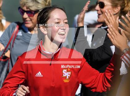 Thumbnail 2 in Dougherty Valley vs St Francis (CIF NorCal Regional Girls Tennis Championships) photogallery.