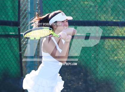 Thumbnail 1 in Dougherty Valley vs St Francis (CIF NorCal Regional Girls Tennis Championships) photogallery.