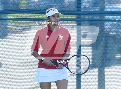 Thumbnail 2 in Dougherty Valley vs St Francis (CIF NorCal Regional Girls Tennis Championships) photogallery.